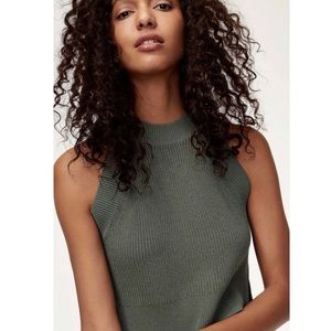 Wilfred Green Crevier Knit Top Halter size XS